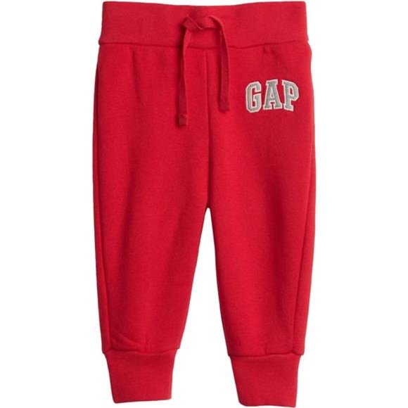 GAP Baby Boys' Jogger Sweatpants, RED New With Tags - Picture 1 of 4
